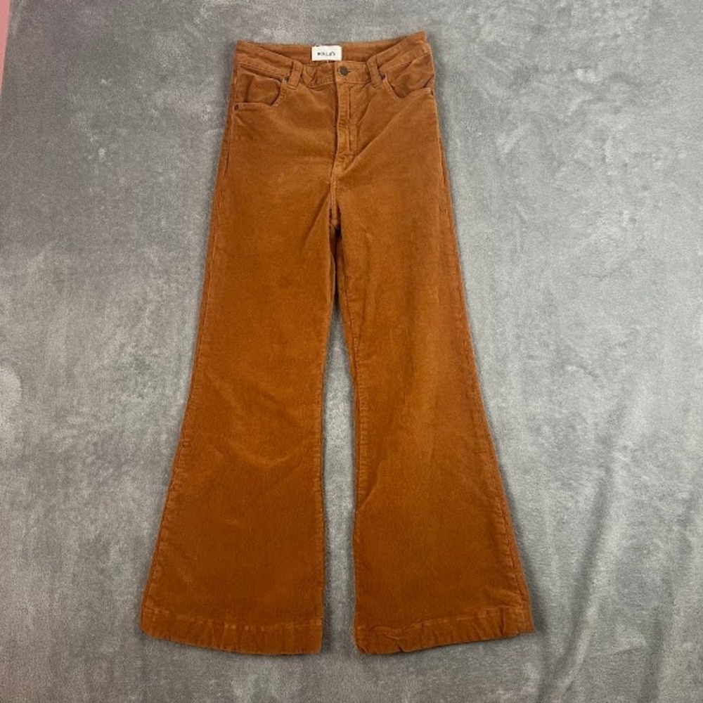 Rollas Eastcoast Flare Corduroy Pants Womens 27 High Rise Retro Festival Boho